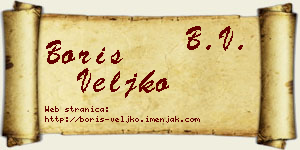 Boris Veljko vizit kartica
